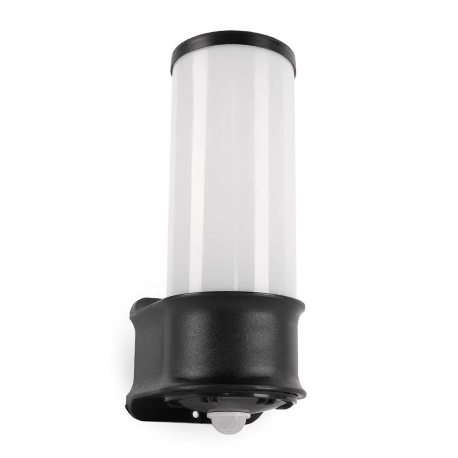 ACK AG56-04021 Sensörlü Siyah Dış Mekan Aplik - IP54 - PC Gövde - E27 Duylu