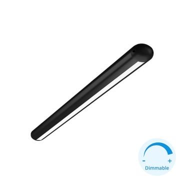 GOYA GY 8076-123 Siyah/Beyaz Kasa 34 Watt 123 cm Sıva Üstü DİMLİ Lineer Armatür