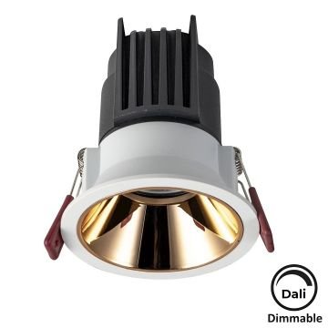 MOLLED MOL4138M Dali Dimli 12 Watt Beyaz-Gold Sıva Altı Yuvarlak LED Spot (SAMSUNG/OSRAM/PHILIPS LED & EAGLERISE/PHILIPS/LIFUD Driver)