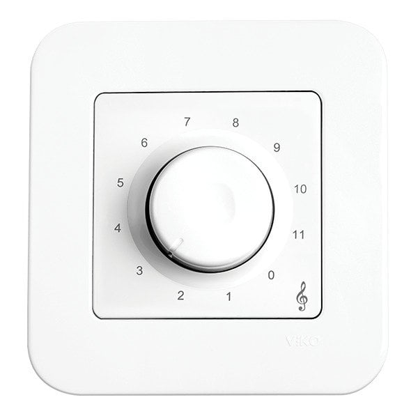 VİKO Linnera/Rollina 90440091 Müzik Yayın Anahtarı (Acil Anonslu Trafolu) [Beyaz]