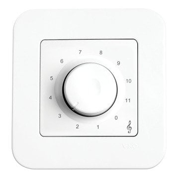 VİKO Linnera/Rollina 90440091 Müzik Yayın Anahtarı (Acil Anonslu Trafolu) [Beyaz]