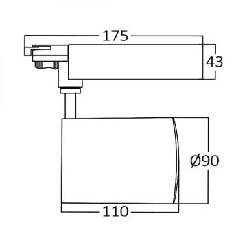 Braytron BD30-01330 Beyaz Kasa 30 Watt PHILIPS LED Ray Spot - Beyaz Işık (6500K)