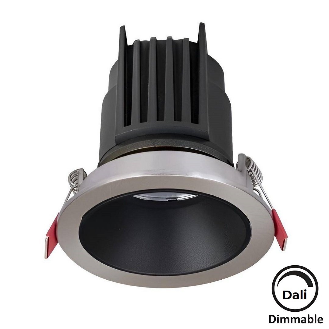 MOLLED MOL4134M Dali Dimli 12 Watt Saten-Siyah Sıva Altı Yuvarlak LED Spot (SAMSUNG/OSRAM/PHILIPS LED & EAGLERISE/PHILIPS/LIFUD Driver)