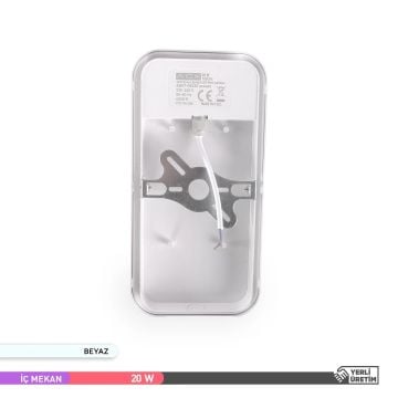 ACK AH07-05330 20 Watt Sensörlü Beyaz Dış Mekan LED Aplik - Beyaz Işık (6500K) - IP44
