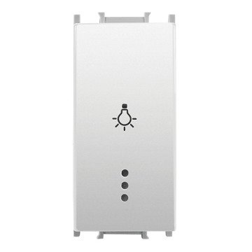 VİKO Ultima/Sistema/Optima WVTR1017-4MW Işıklı Light Anahtarı (1M) [Metalik Beyaz]