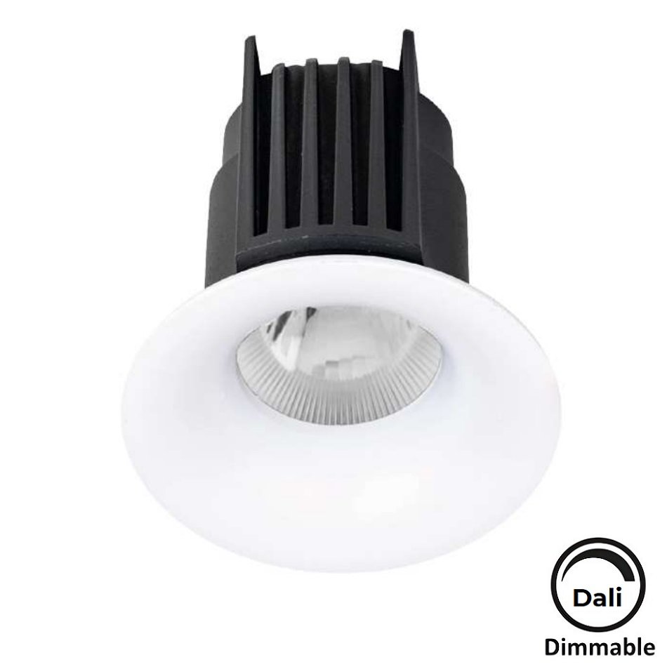 MOLLED MOL1608YM Dali Dimli 8 Watt Beyaz Kasa Sıva Altı Yuvarlak LED Spot (SAMSUNG/OSRAM/PHILIPS LED & EAGLERISE/PHILIPS/LIFUD Driver)