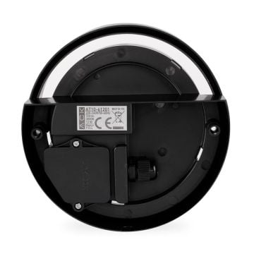 ACK AT10-61201 12 Watt Siyah Dış Mekan Yuvarlak LED Aplik - Gün Işığı (3000K) - IP65 - PC Gövde