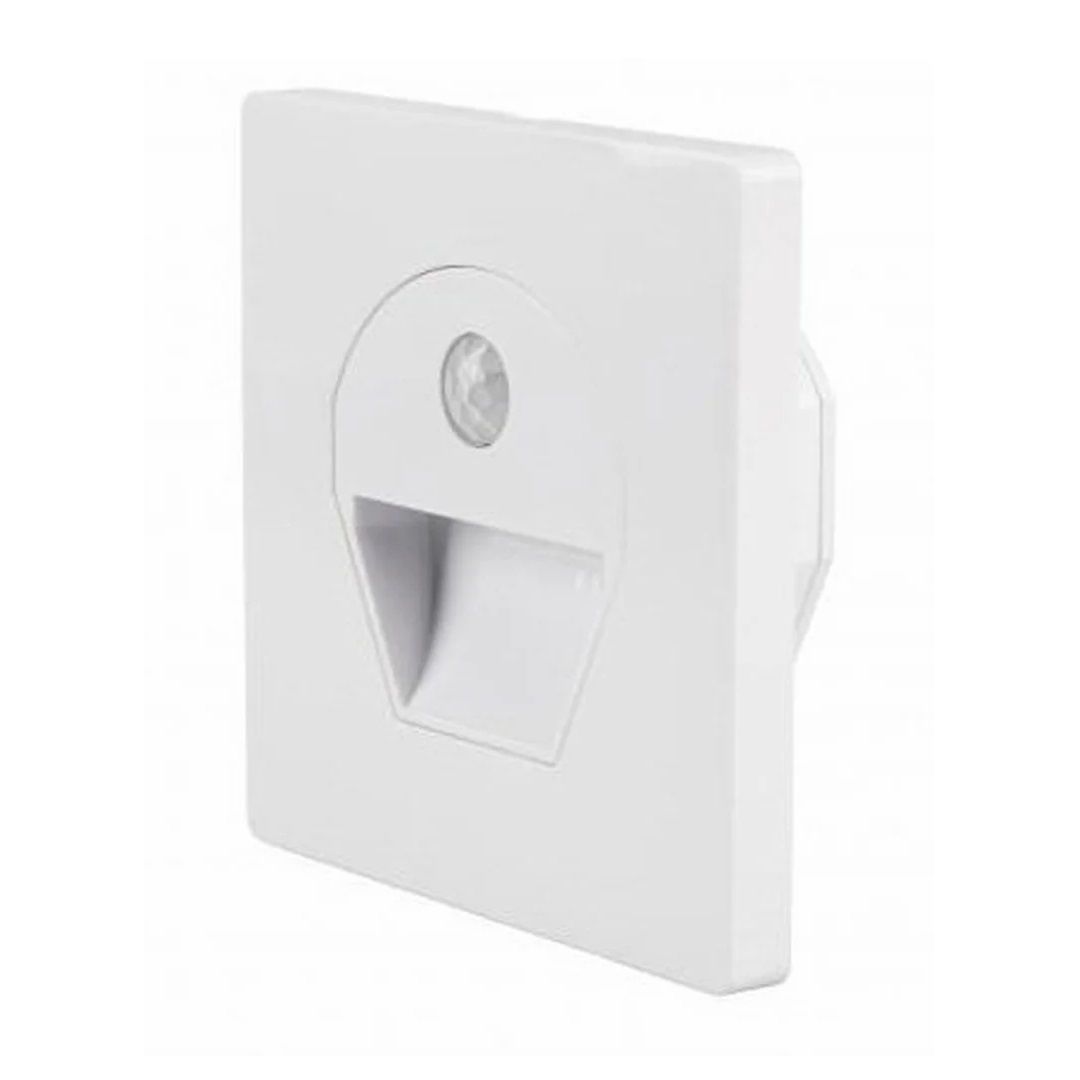 CATA CT-5170 1 Watt Hareket Sensörlü Sıva Altı Kare LED Merdiven Armatürü (Beyaz Kasa)