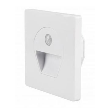 CATA CT-5170 1 Watt Hareket Sensörlü Sıva Altı Kare LED Merdiven Armatürü (Beyaz Kasa)