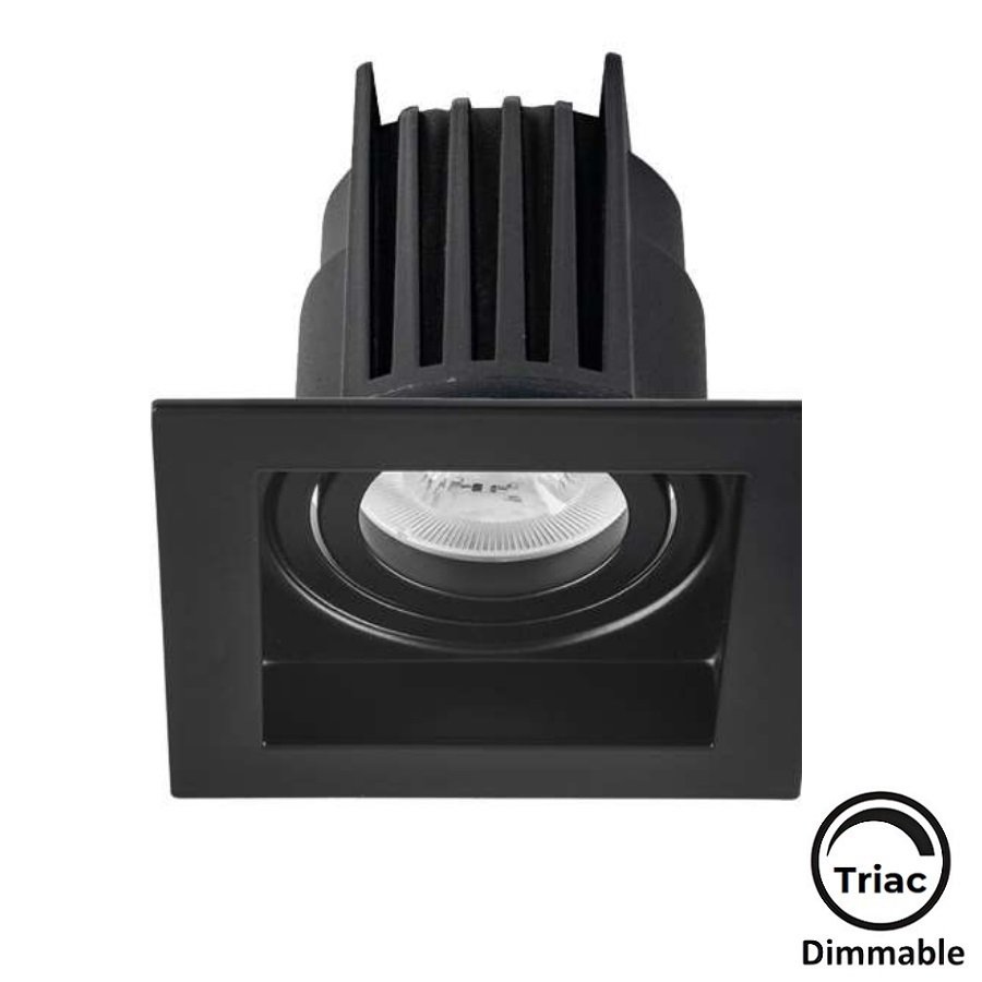MOLLED MOL1681M Triac Dimli 10 Watt Siyah Kasa Sıva Altı Kare LED Spot (SAMSUNG/OSRAM/PHILIPS LED & EAGLERISE/PHILIPS/LIFUD Driver)