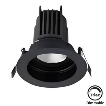 MOLLED MOL1680M Triac Dimli 8 Watt Siyah Kasa Sıva Altı Yuvarlak LED Spot (SAMSUNG/OSRAM/PHILIPS LED & EAGLERISE/PHILIPS/LIFUD Driver)