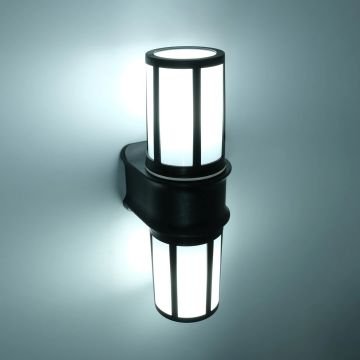 ACK AG57-04321 Siyah Dış Mekan Aplik - IP54 - PC Gövde - E27 Duylu