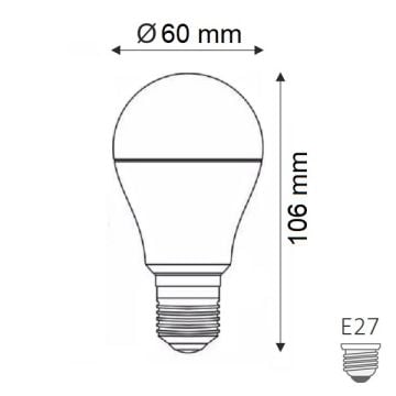 HELIOS HS 2078 9 Watt RGB LED Ampul
