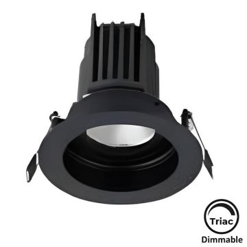 MOLLED MOL1680M Triac Dimli 10 Watt Siyah Kasa Sıva Altı Yuvarlak LED Spot (SAMSUNG/OSRAM/PHILIPS LED & EAGLERISE/PHILIPS/LIFUD Driver)