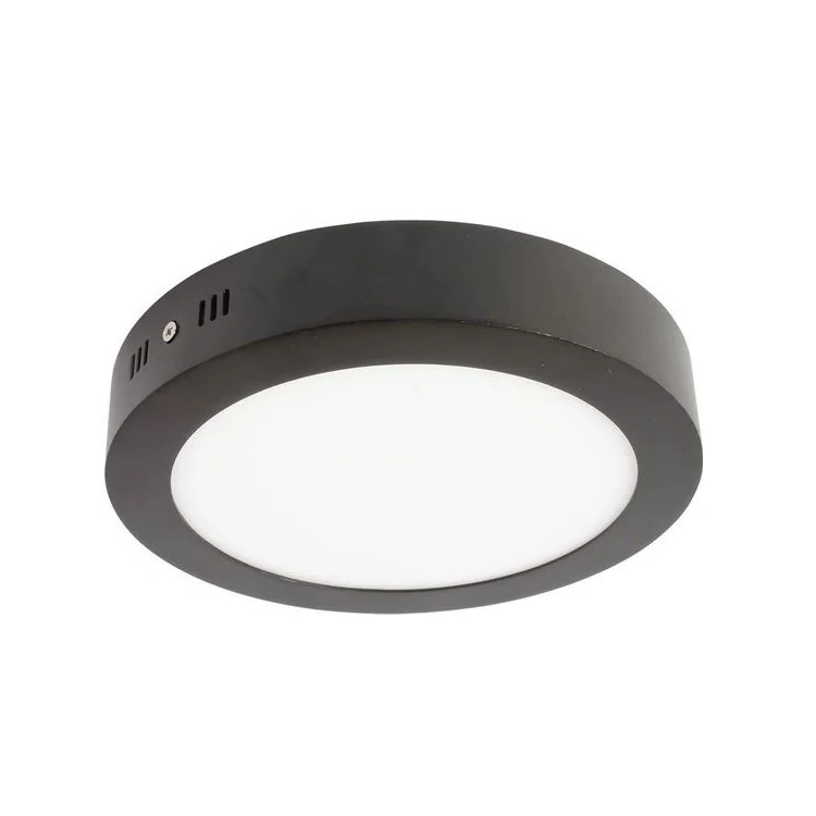 YCL ASM 1206 6 Watt Siyah Kasa Sıva Üstü Yuvarlak LED Panel