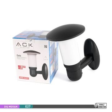 ACK AG55-04321 Siyah Dış Mekan Mantar Aplik - IP54 - PC Gövde - E27 Duylu