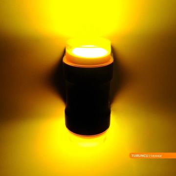 ACK AG56-02027 Turuncu Reflektörlü Çift Yönlü Dış Mekan Aplik - IP65 - Metal Gövde - GU10 Duylu