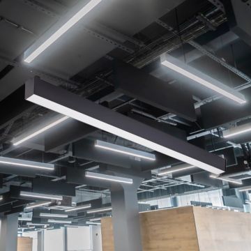 Braytron BN02-03031 90 Watt 5x7x300 cm Siyah Lineer Armatür [SAMSUNG/PHILIPS LED] - Beyaz Işık (6500K)