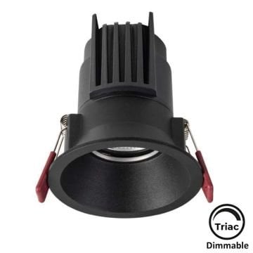 MOLLED MOL4164M Triac Dimli 10 Watt Siyah Sıva Altı Yuvarlak LED Spot (SAMSUNG/OSRAM/PHILIPS LED & EAGLERISE/PHILIPS/LIFUD Driver)