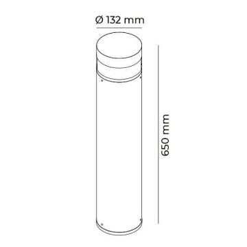 JUPITER LG996 12 Watt 65 cm Antrasit LED Bollard Armatür - Metal - Gün Işığı (3000K)