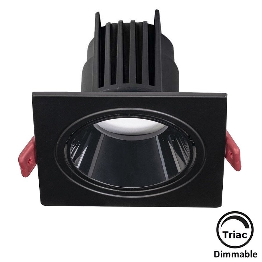 MOLLED MOL4151M Triac Dimli 8 Watt Siyah Sıva Altı Kare LED Spot (SAMSUNG/OSRAM/PHILIPS LED & EAGLERISE/PHILIPS/LIFUD Driver)