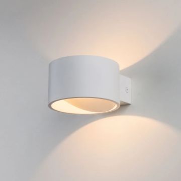 HOROZ 029-006-0008 SİSAM 8 Watt Beyaz Çift Yönlü LED Aplik - Ilık Beyaz (4200K) [Plastik Kasa]