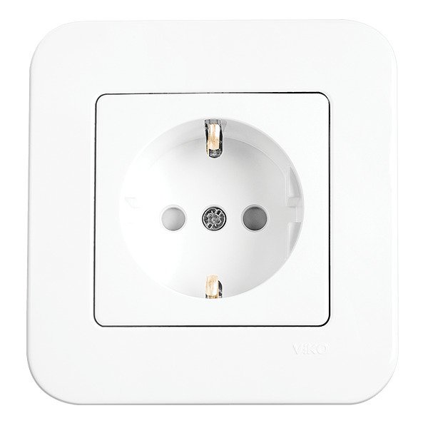 VİKO Linnera Life 90440042 Çocuk Korumalı Topraklı Priz [Beyaz]