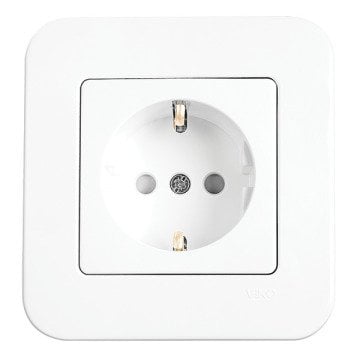 VİKO Linnera Life 90440042 Çocuk Korumalı Topraklı Priz [Beyaz]