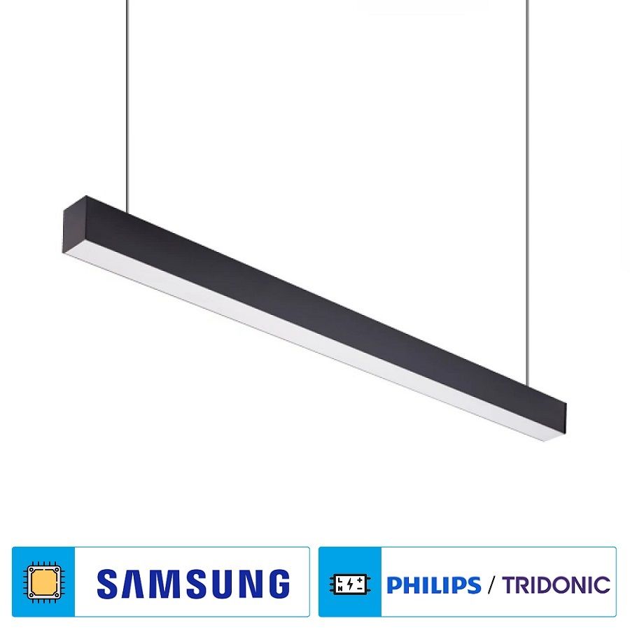 Braytron BN02-02511 75 Watt 5x7x250 cm Siyah Lineer Armatür [SAMSUNG/PHILIPS LED] - Ilık Beyaz (4000K)