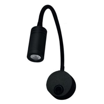 HOROZ 040-007-0003 TURNA 3 Watt Siyah LED Okuma Apliği - Ilık Beyaz (4200K)