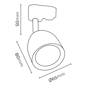 MOLLED MOL030 Siyah Ray Spot Kasası (Metal - GU10 Duylu)