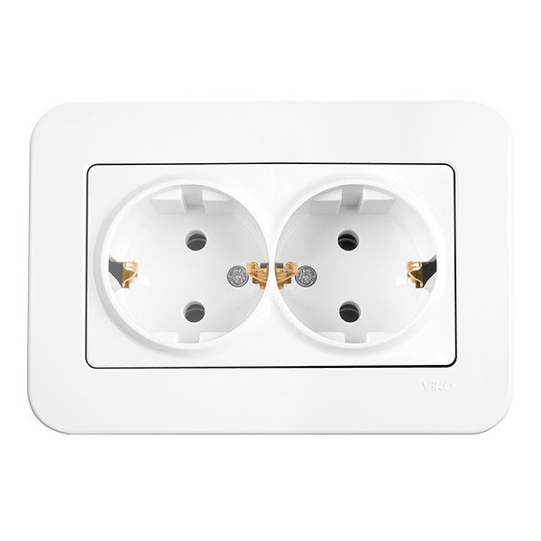 VİKO Linnera Life 90440056 İkili Topraklı Priz [Beyaz]