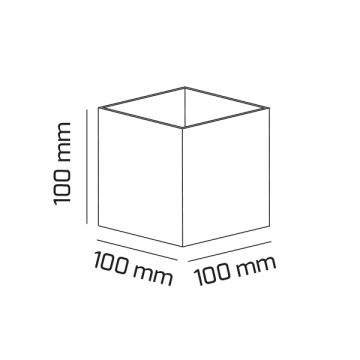 GOYA GY 7221 10 Watt Siyah Çift Yönlü Dış Mekan LED Aplik - Gün Işığı (3000K) - Plastik