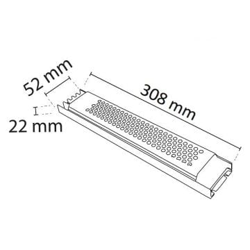 NOAS YL26-0360 24 Volt 15 Amper 360 Watt Süper Slim LED Trafosu