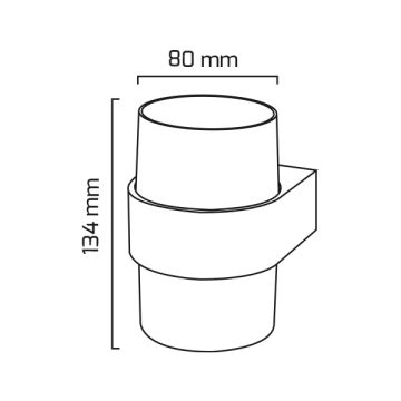 GOYA GY 7232 9 Watt Siyah Dış Mekan LED Aplik - Gün Işığı (3000K) - Plastik