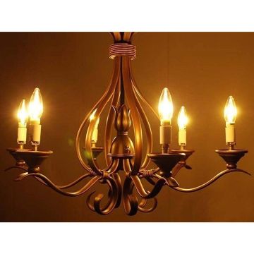 HELIOS HS 2054 7 Watt Rustik Mum Ampul - Amber