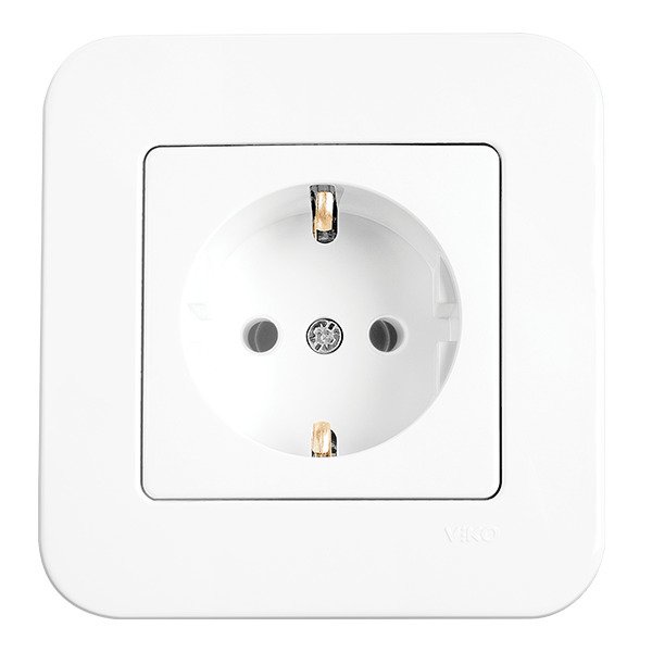 VİKO Linnera Life 90440008 Topraklı Priz [Beyaz]