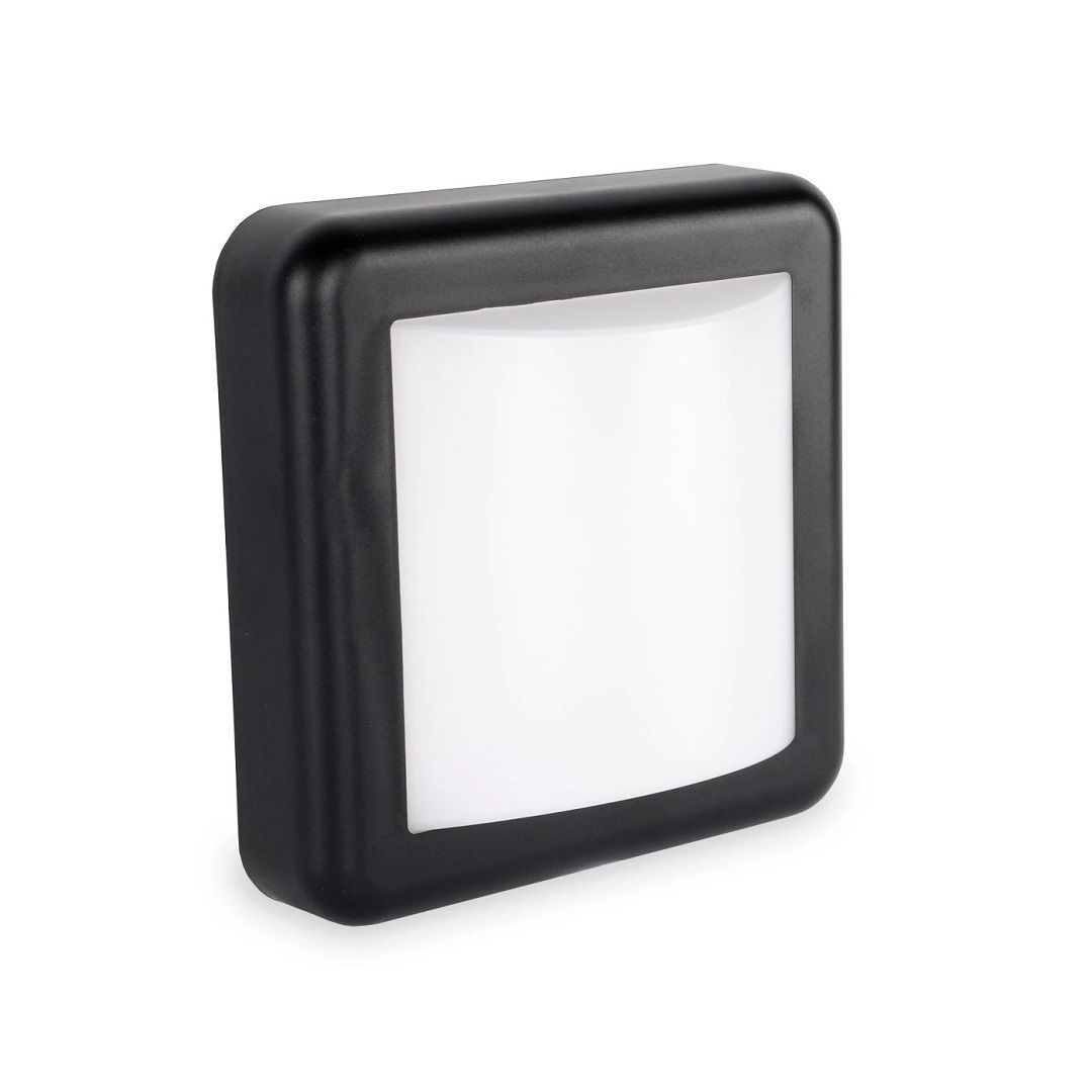 ACK AH07-05001 4 Watt Siyah Dış Mekan LED Aplik - Gün Işığı (3000K) - IP44 - PC Gövde
