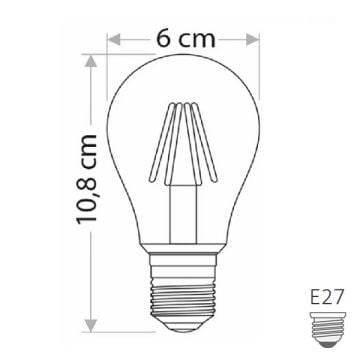 CATA CT-4285 8 Watt A60 Rustik Ampul (Amber)