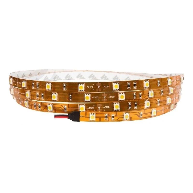 İled 12 Volt 60 Ledli Gün Işığı (3000K) Dış Mekan Şerit Led - 14.4 Watt/Metre - [5 Metre] - FSIL.5050.3062.6012