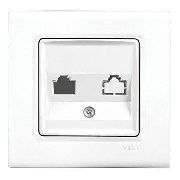 VİKO Linnera/Rollina 90440081 Data Prizi (Jacksız) [Beyaz]