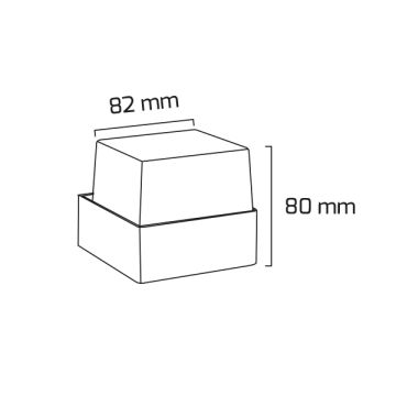 GOYA GY 7229 5 Watt Siyah Dış Mekan LED Aplik - Gün Işığı (3000K) - Plastik