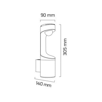 GOYA GY 6238 10 Watt Siyah Dış Mekan LED Aplik - Gün Işığı (3000K) - IP65 - Metal