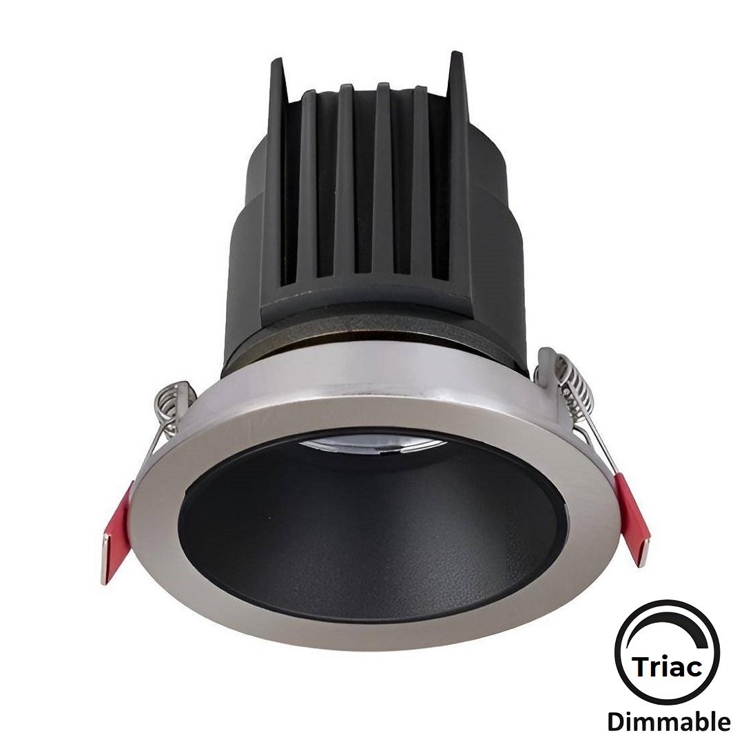 MOLLED MOL4134M Triac Dimli 8 Watt Saten-Siyah Sıva Altı Yuvarlak LED Spot (SAMSUNG/OSRAM/PHILIPS LED & EAGLERISE/PHILIPS/LIFUD Driver)