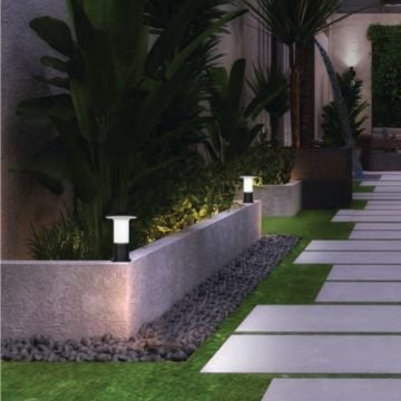 ZİTA 240 Mantar 33 cm Bollard Armatür - PC Gövde - E27 Duylu - IP54