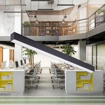 5x7x150 cm Siyah Lineer Armatür [SAMSUNG/PHILIPS LED] - Ilık Beyaz (4000K)