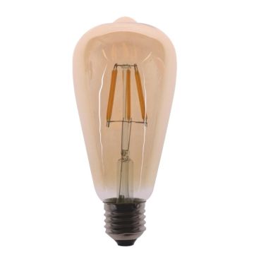 HELIOS HS 2064 6 Watt Rustik Armut Ampul - Sarı Işık (2700K)