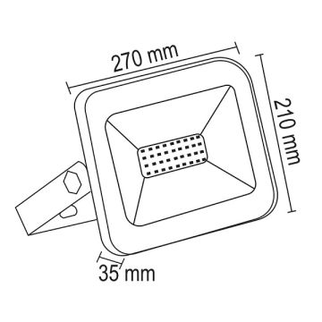 VOLTEK VFS10065SM 100 Watt Slim LED Projektör