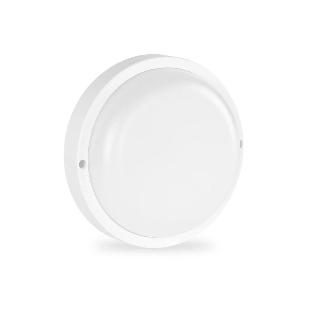 8 Watt Beyaz Dış Mekan Yuvarlak LED Aplik - Beyaz Işık (6500K) - IP54