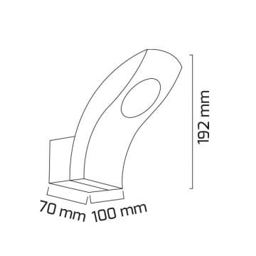 GOYA GY 6237 10 Watt Siyah Dış Mekan LED Aplik - Gün Işığı (3000K) - IP65 - Metal